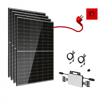 Mini-Photovoltaikanlage 1640Wp / 1500W mit CDZ SOLAR 410 und Hoymiles HM-1500, Plug and Play