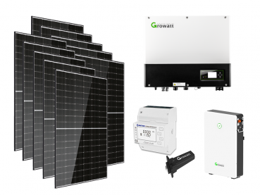 Photovoltaikanlage Set CDZ Solar 4920Wp / 4600W mit CDZ Solar 410Wp und Growatt SPH 4600 / GBLI PV-Speicher