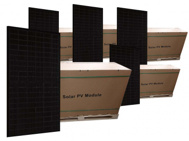 Solarmodul 370Wp JA Solar Full Black 5 Paletten (180 Stück)