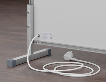 Set zwei Standfüße Aluminium Silber für Frame-Line